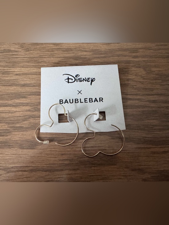 BaubleBar Jewelry - BaubleBar Gold Mickey Mouse Hoops
